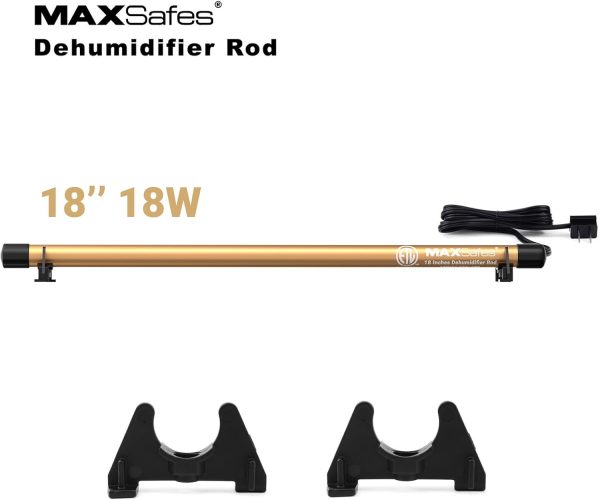MAXSafes Dehumidifier Rod Gold Aluminum Portable Gun Safe-1