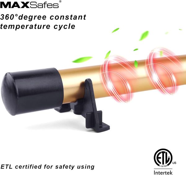 MAXSafes Dehumidifier Rod Gold Aluminum Portable Gun Safe-3