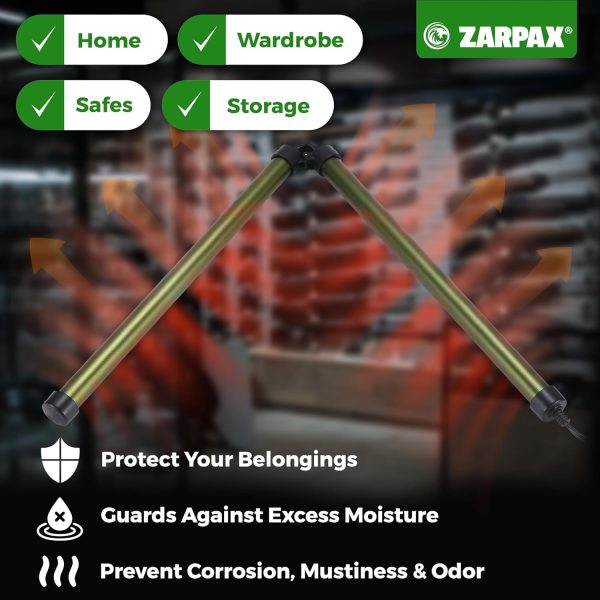Zarpax Dehumidifier Rod Aluminum Portable Gun Safe-1