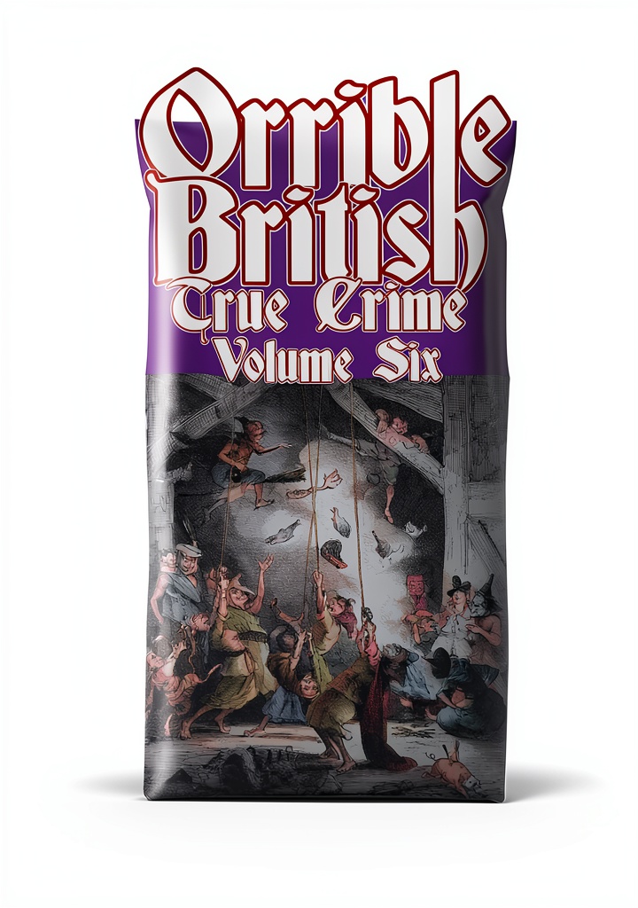 Orrible British True Crime Kindle book cover on a device screen