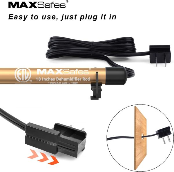 MAXSafes Dehumidifier Rod Gold Aluminum Portable Gun Safe-2