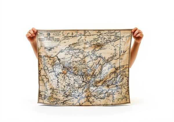 True North Map Company 1928 Canoe Country Cloth Map – 26.5" x 21"-3