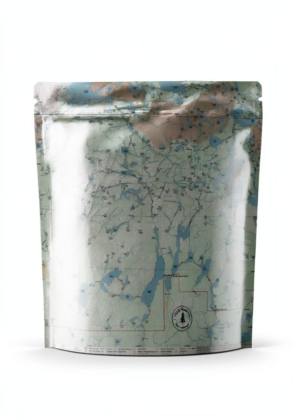 True North BWCA Canoe Topographic Map Waterproof Cloth 12x7in-0