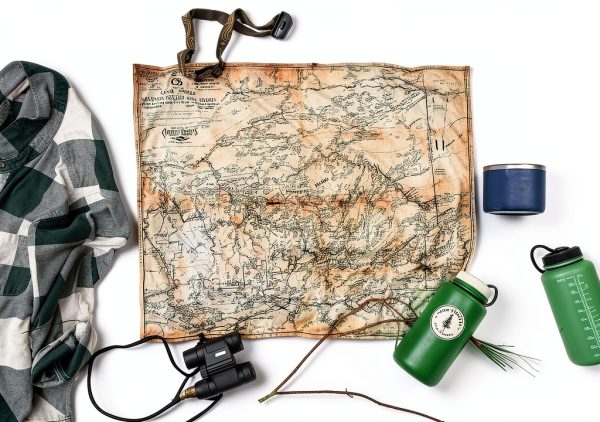 True North Map Company 1928 Canoe Country Cloth Map – 26.5" x 21"-1