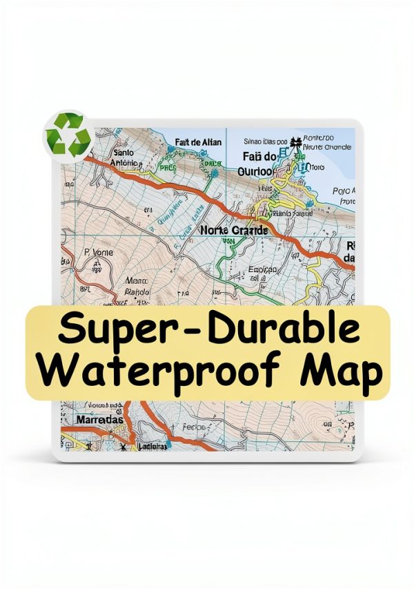 Discovery Walking Guides Ltd A1 Topographic Map Turquoise Coated-0