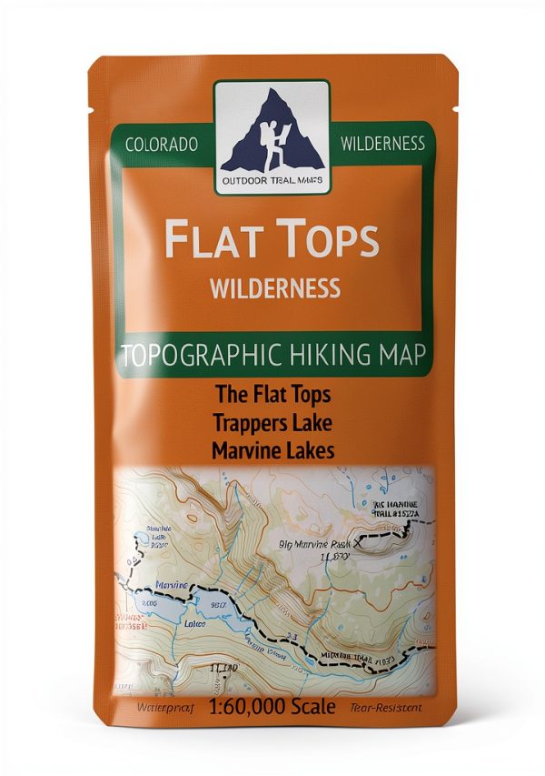 Trail Map Outdoor Trail Maps Topographic Waterproof Pocket 60000 Scale-0