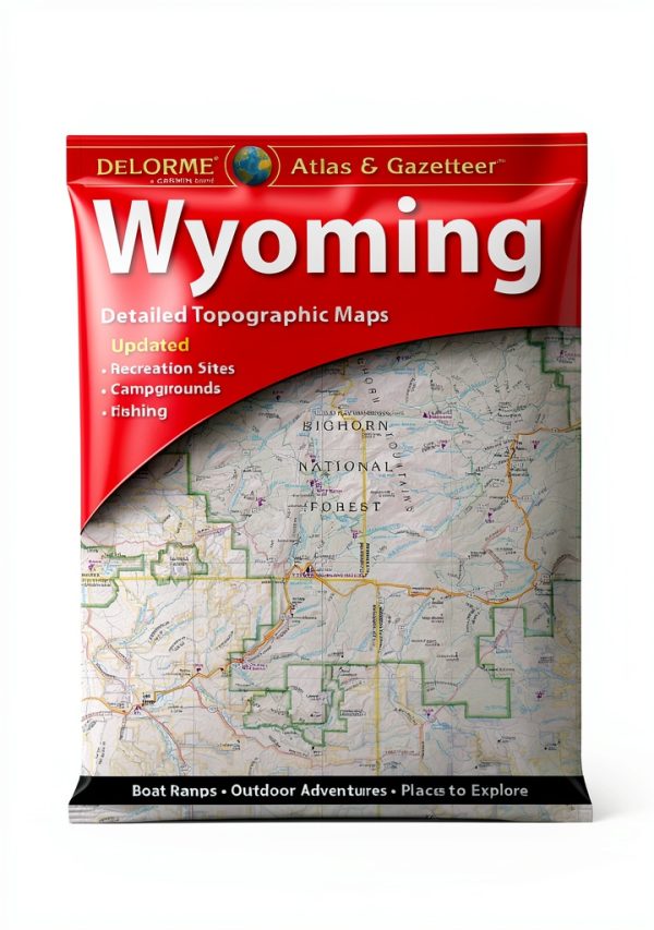 Topographic Map Book Delorme Mapping 2024 72‑Page Camping Hiking Guide-0