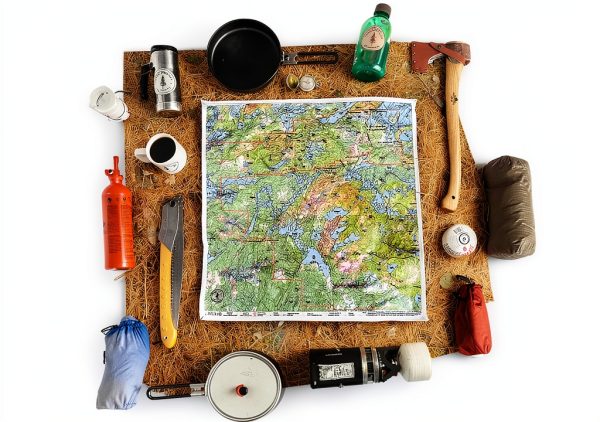 True North BWCA Canoe Topographic Map Waterproof Cloth 12x7in-6