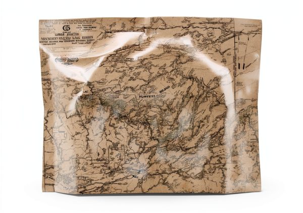 True North Map Company 1928 Canoe Country Cloth Map – 26.5" x 21"-0