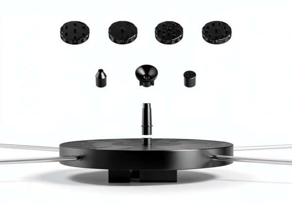 Solar Fountain Pump AISITIN 2.5W Upgrade with 6 Nozzles Black-1