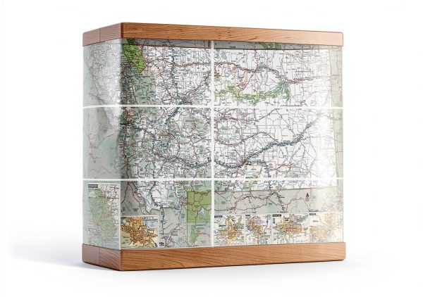 Rand McNally Easy to Fold Montana Wyoming Laminated Map 18x17-1