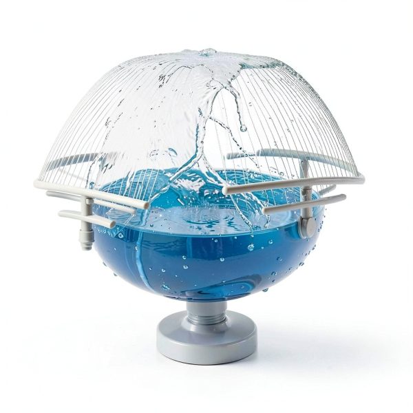 Pool Fountain with Lights for Above and Inground Pools, Dual-Layer Spray Solar Power Pool Waterfall Sprinkler Chiller Aerator, Water Fountain Swimming Pool Accessories with 9-Color Lights and 4 Modes-6