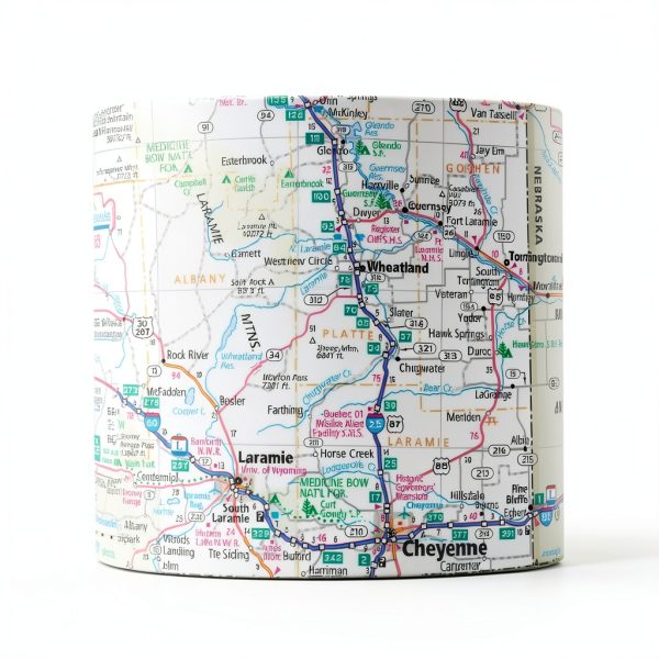 Rand McNally Easy to Fold Montana Wyoming Laminated Map 18x17-5