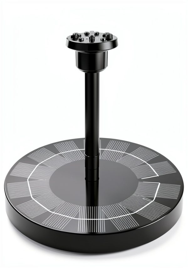Solar Fountain Pump AISITIN 2.5W Upgrade with 6 Nozzles Black-4