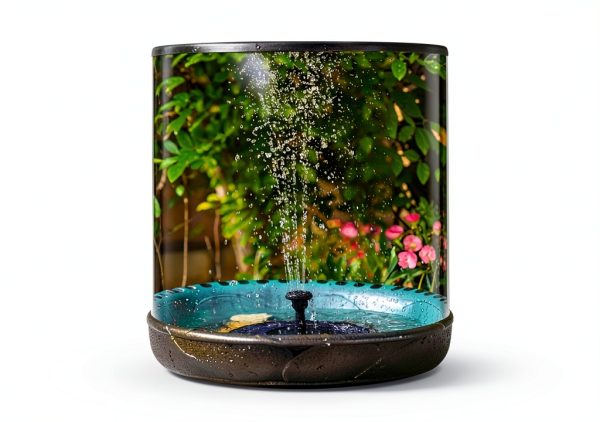 Solar Fountain Pump AISITIN 2.5W Upgrade with 6 Nozzles Black-6