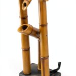 Aquascape Bamboo Fountain Deer Scarer Yellow 15in Poly Resin-0