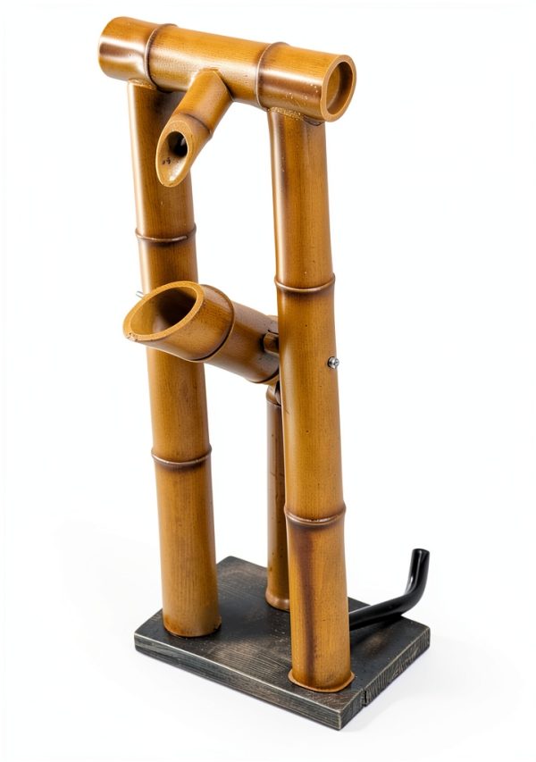 Aquascape Bamboo Fountain Deer Scarer Yellow 15in Poly Resin-0
