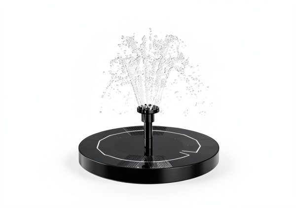 Solar Fountain Pump AISITIN 2.5W Upgrade with 6 Nozzles Black-2