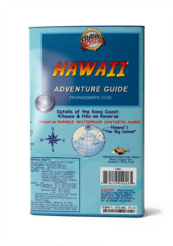 Hawaii The Big Island Adventure Guide Franko Maps Waterproof Map-0