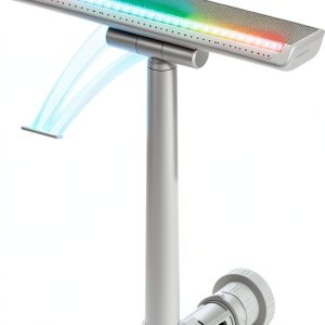 Solar-Powered Pool Fountain POOLHACKER 10-Color LED Remote Adjustable-0