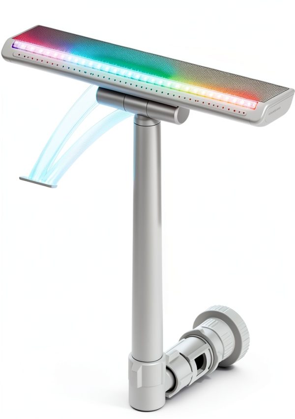 Solar-Powered Pool Fountain POOLHACKER 10-Color LED Remote Adjustable-0